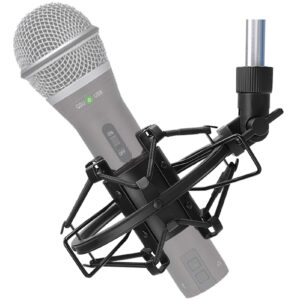 SUNMON Q2U USB/XLR Microphone Shock Mount Holder for Reduces Vibration and Noise, Suitable for Samson Q2U USB/XLR Dynamic Mic