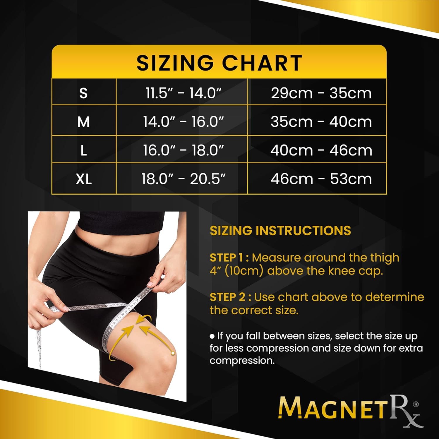 MagnetRX® Magnetic Knee Compression Sleeve - (2-Pack) Knee Support with Magnets for Knee Support & Recovery - Magnet Knee Brace Support (Medium)