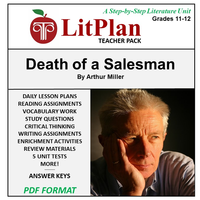 Homeschool and Online Learning Novel Study Guide for Death of a Salesman