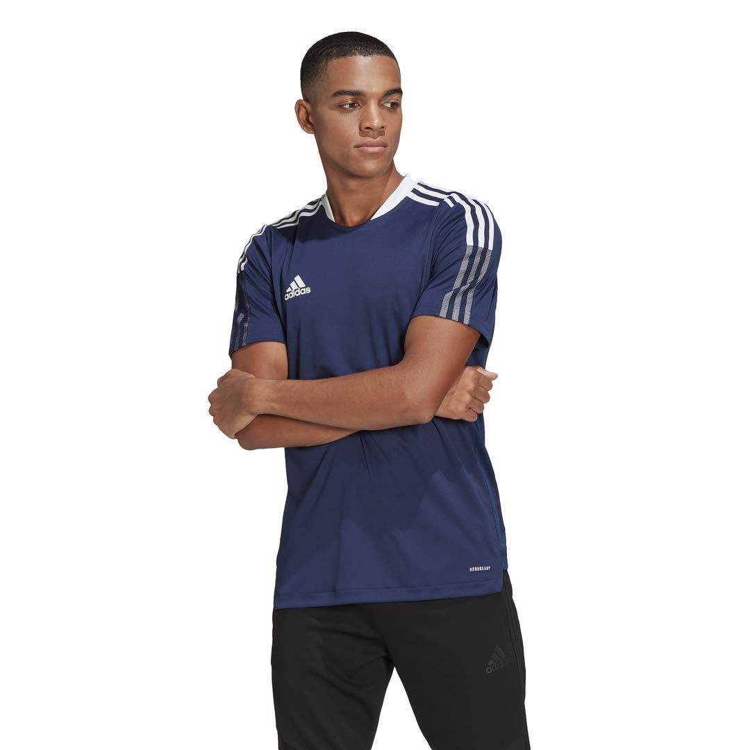 adidas Men's Tiro 21 Training Jersey, Team Navy Blue, Medium