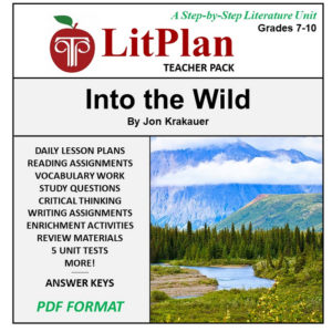 homeschool and online learning novel study guide for into the wild