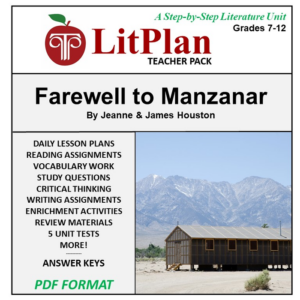 homeschool and online learning novel study guide for farewell to manzanar