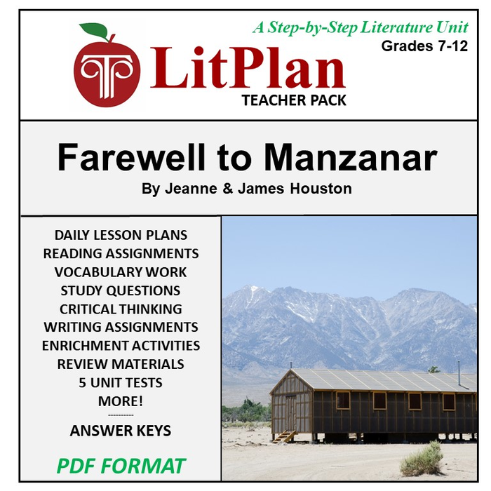 Homeschool and Online Learning Novel Study Guide for Farewell to Manzanar