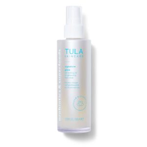 tula skin care signature glow refreshing & brightening face mist - oil & alcohol free, hydrating & brightening with pollution & blue light protection, 3.51 fl oz.