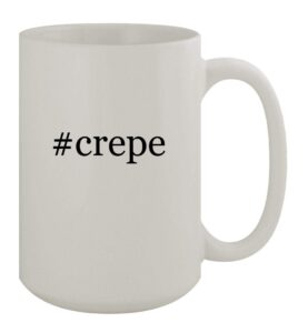 knick knack gifts #crepe - 15oz ceramic white coffee mug, white