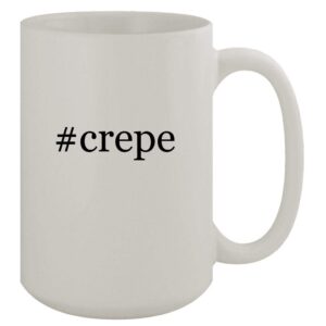 Knick Knack Gifts #crepe - 15oz Ceramic White Coffee Mug, White