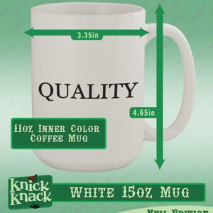 Knick Knack Gifts #crepe - 15oz Ceramic White Coffee Mug, White