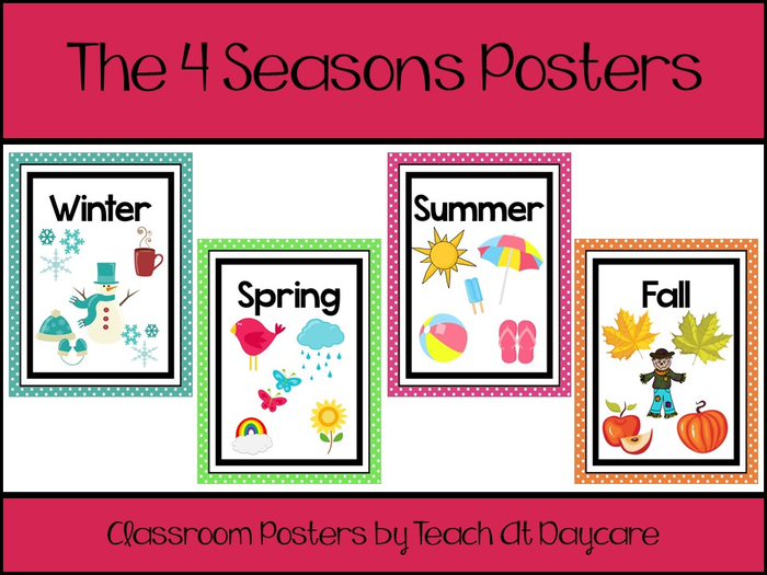 Printable The Four Seasons Posters