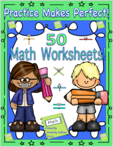practice makes perfect 50 math worksheets addition subtraction multiplication division word problems