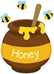 without brand set of 48 envelope seals labels cute honey pot bees 1.2" round