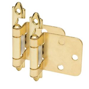 25 pair pack - cosmas 15539-bb brushed brass hinge variable overlay (pair) [15539-bb]