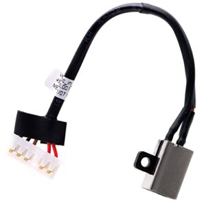 deal4go dc power jack cable charging adapter port fwgmm 0fwgmm replacement for dell inspiron 3567 3565 3576 3467 vostro 3468 3568 3578