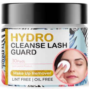 lyon lash make up remover cleaning pads for eyelash extensions (30 pcs)| lint free silicon pads| no damage to lash extensions| waterproof makeup removal & facial cleansing| eyelash extension supplies