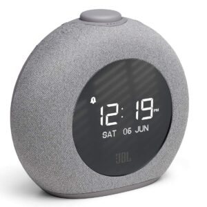 jbl horizon 2 bluetooth clock radio speaker with fm radio and dab - grey