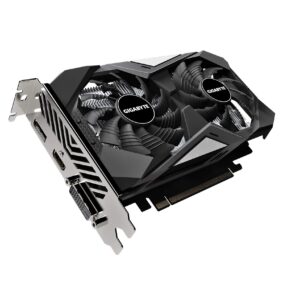 Gigabyte GeForce GTX 1650 D6 WINDFORCE OC 4G (rev. 2.0) Graphics Card, 172mm Compact Size, 4GB 128-Bit GDDR6, GV-N1656WF2OC-4GD REV2.0 Video Card