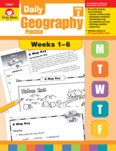 daily geography practice, grade 2, weeks 1–6