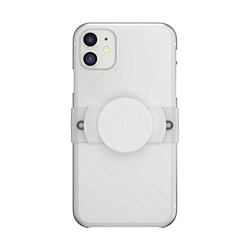 PopSockets Phone Grip Slide for Phones and Cases, Sliding Phone Grip with Expanding Kickstand - White