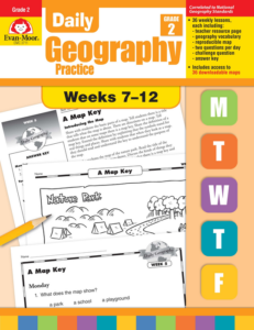 daily geography practice, grade 2, weeks 7–12