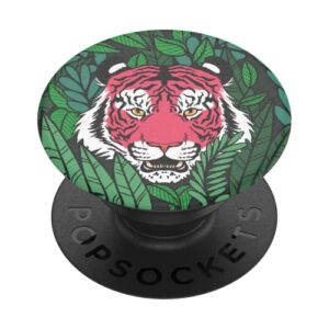 ​​​​popsockets phone grip with expanding kickstand, animal popgrip - wild tiger
