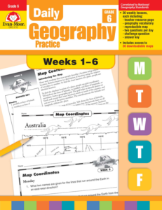 daily geography practice, grade 6, weeks 1–6