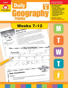 daily geography practice, grade 6, weeks 7–12