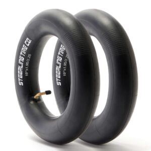 [2-pack] 10x2 heavy duty thorn resistant 10" x 1.95/2.25 inner tire tube for bike schwinn trike roadster, tricycle, bob revolution motion & more - steerling tire co.