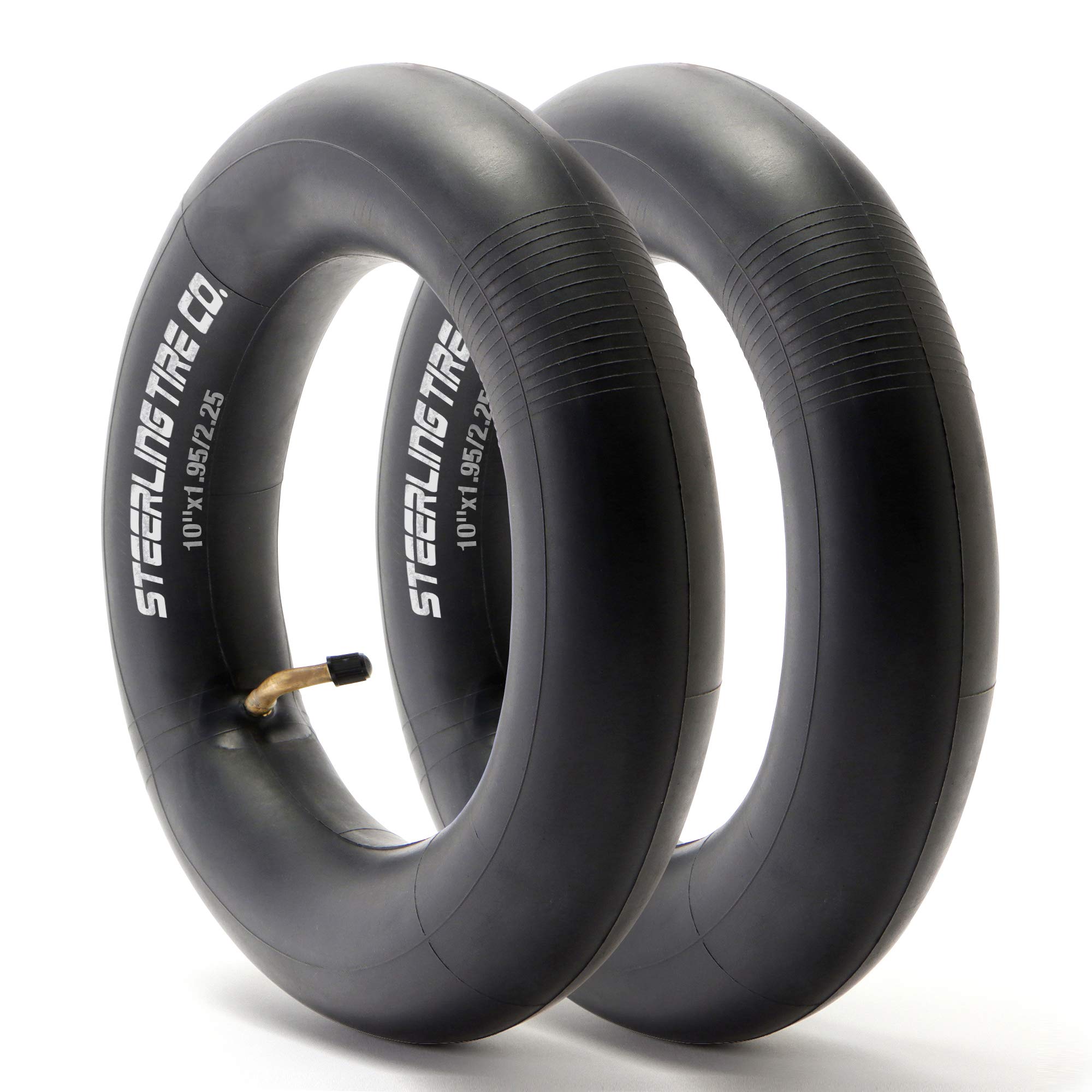 [2-Pack] 10x2 Heavy Duty Thorn Resistant 10" x 1.95/2.25 Inner Tire Tube for Bike Schwinn Trike Roadster, Tricycle, BoB Revolution Motion & More - Steerling Tire Co.