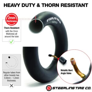 [2-Pack] 10x2 Heavy Duty Thorn Resistant 10" x 1.95/2.25 Inner Tire Tube for Bike Schwinn Trike Roadster, Tricycle, BoB Revolution Motion & More - Steerling Tire Co.