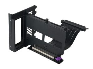 toptekits cooler master universal vertical graphics card holder kit ver.2 with 165mm/6.5in riser cable, for full tower/standard atx chassis with at least 7 available pci slots