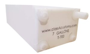 class a customs | spouted 7 gallon rv concession fresh and gray water holding tank | t-0700-sp
