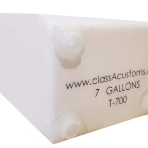 Class A Customs | Spouted 7 Gallon RV Concession Fresh and Gray Water Holding Tank | T-0700-SP