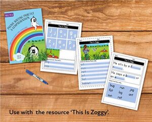 writing and comprehension practice: this is zoggy (4-8 years)