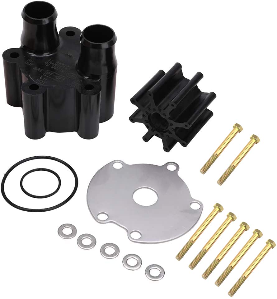 Water Pump Housing and Impeller Repair Kit Replacement for Mercruiser Alpha Bravo Engines Water Pump - Replace Sierra 18-3150, Quicksilver 807151A14, Mercury 46-807151A14, 46-807151A7