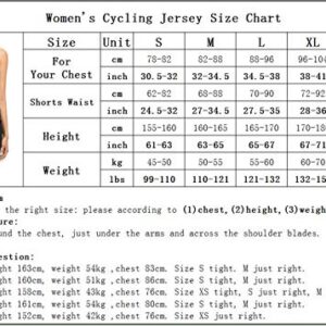 Women's Cycling Jersey, Short Sleeved Bike Shirt Mountain Jersey Comfortable Quick Dry Wear Top