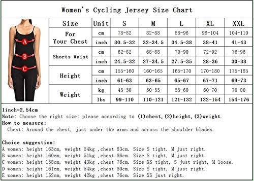 Women's Cycling Jersey, Short Sleeved Bike Shirt Mountain Jersey Comfortable Quick Dry Wear Top