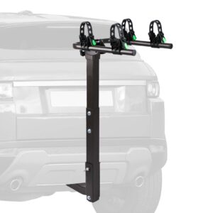 stegodon 2 bike hitch rack 2'' hitch receiver heavy duty bicycle carrier racks hitch mount double foldable rack for cars, trucks, suv，hatchback rv，tow hitch and minivans