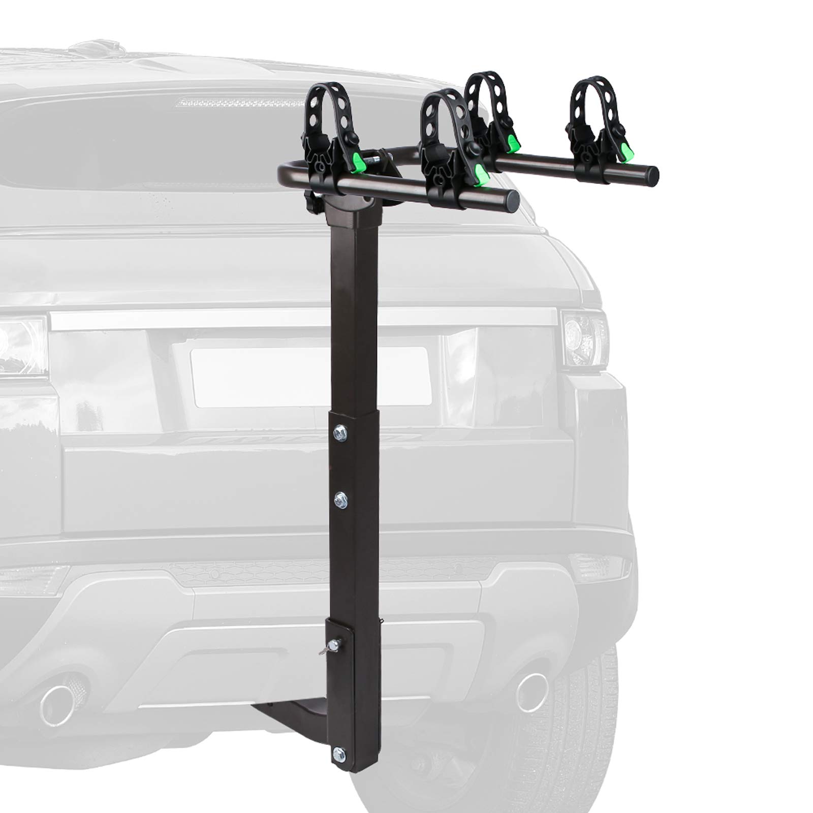 STEGODON 2 Bike Hitch Rack 2'' Hitch Receiver Heavy Duty Bicycle Carrier Racks Hitch Mount Double Foldable Rack for Cars, Trucks, SUV，Hatchback RV，Tow Hitch and Minivans