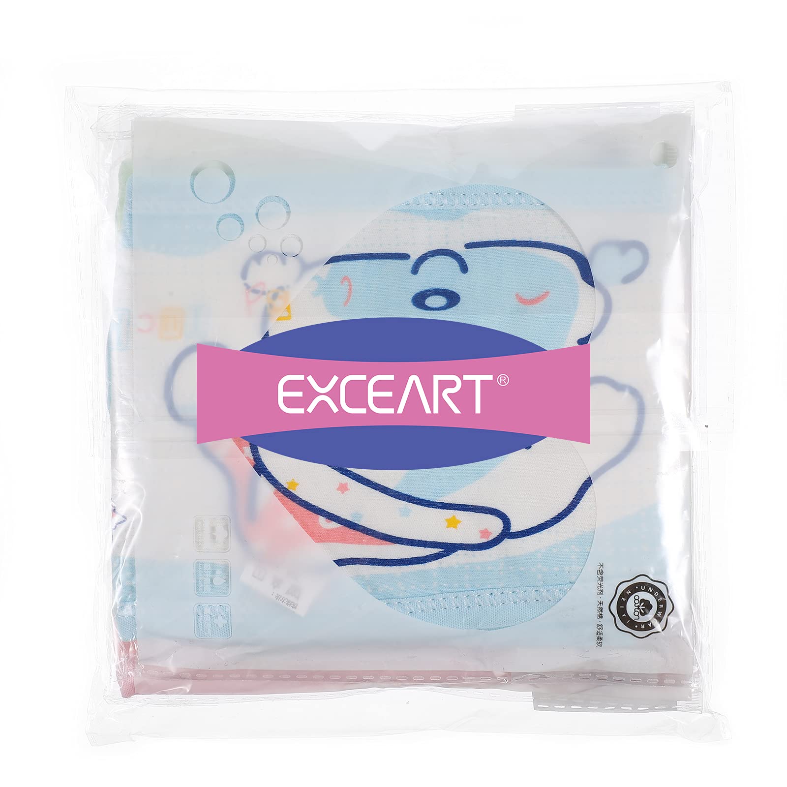 EXCEART 4pcs Baby Belly Binder Cartoon Umbilical Cord Band Navel Band Abdominal Binder Wrap belly band,hernia belt for Newborn Baby Infant