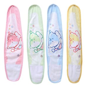 EXCEART 4pcs Baby Belly Binder Cartoon Umbilical Cord Band Navel Band Abdominal Binder Wrap belly band,hernia belt for Newborn Baby Infant