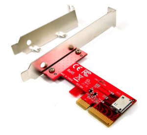 ableconn pex-ol153 pcie oculink sff-8612 adapter card - pci express 4.0 4-lane card - oculink to pcie