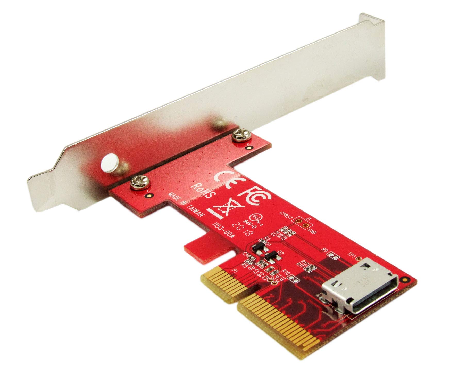 Ableconn PEX-OL153 PCIe OCuLink SFF-8612 Adapter Card - PCI Express 4.0 4-Lane Card - Oculink to PCIe