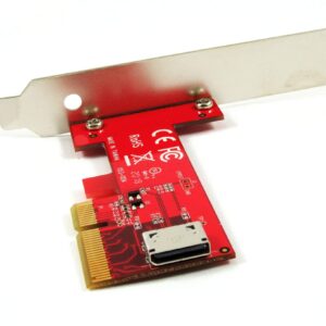 Ableconn PEX-OL153 PCIe OCuLink SFF-8612 Adapter Card - PCI Express 4.0 4-Lane Card - Oculink to PCIe