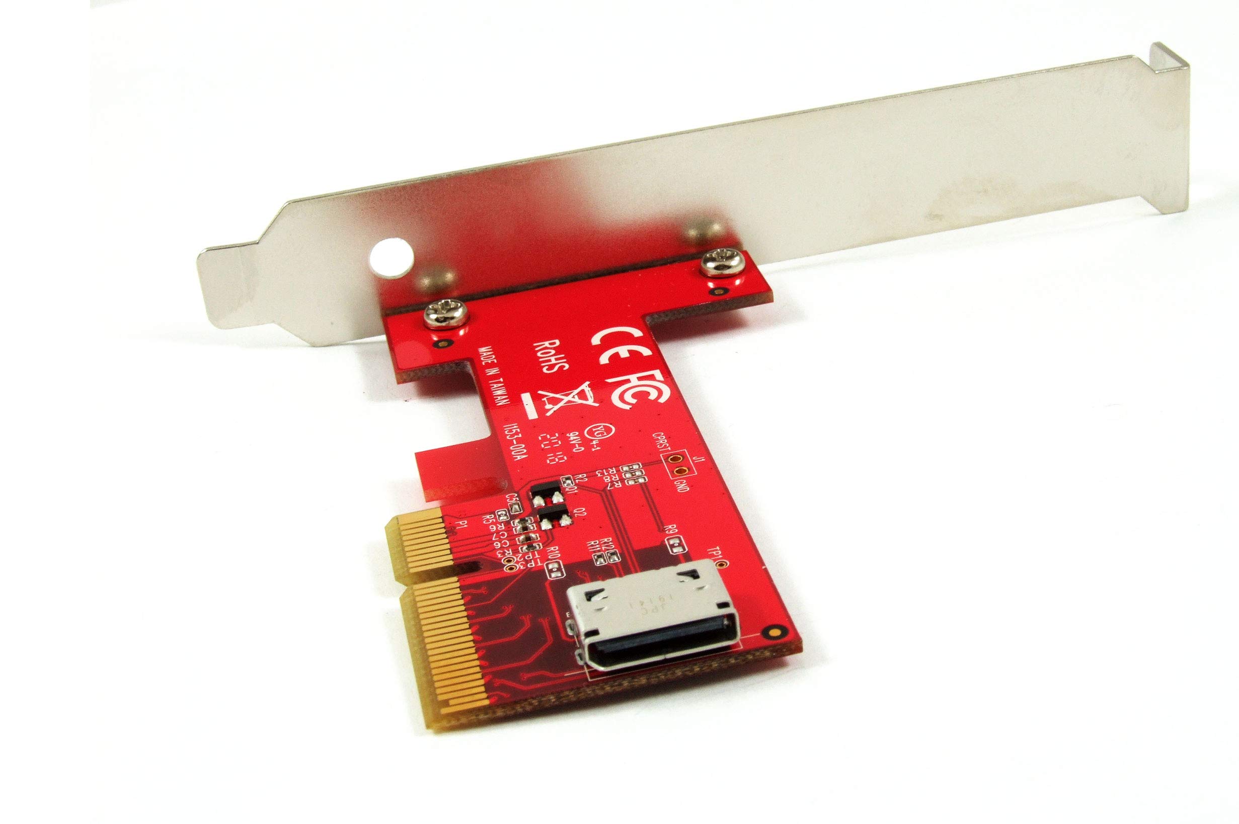 Ableconn PEX-OL153 PCIe OCuLink SFF-8612 Adapter Card - PCI Express 4.0 4-Lane Card - Oculink to PCIe