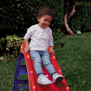 Little Tikes Light-Up First Slide for Kids Indoors/Outdoors , Red