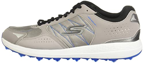 Skechers GO Men's Max Golf Shoe, Gray/Blue Lynx, 9