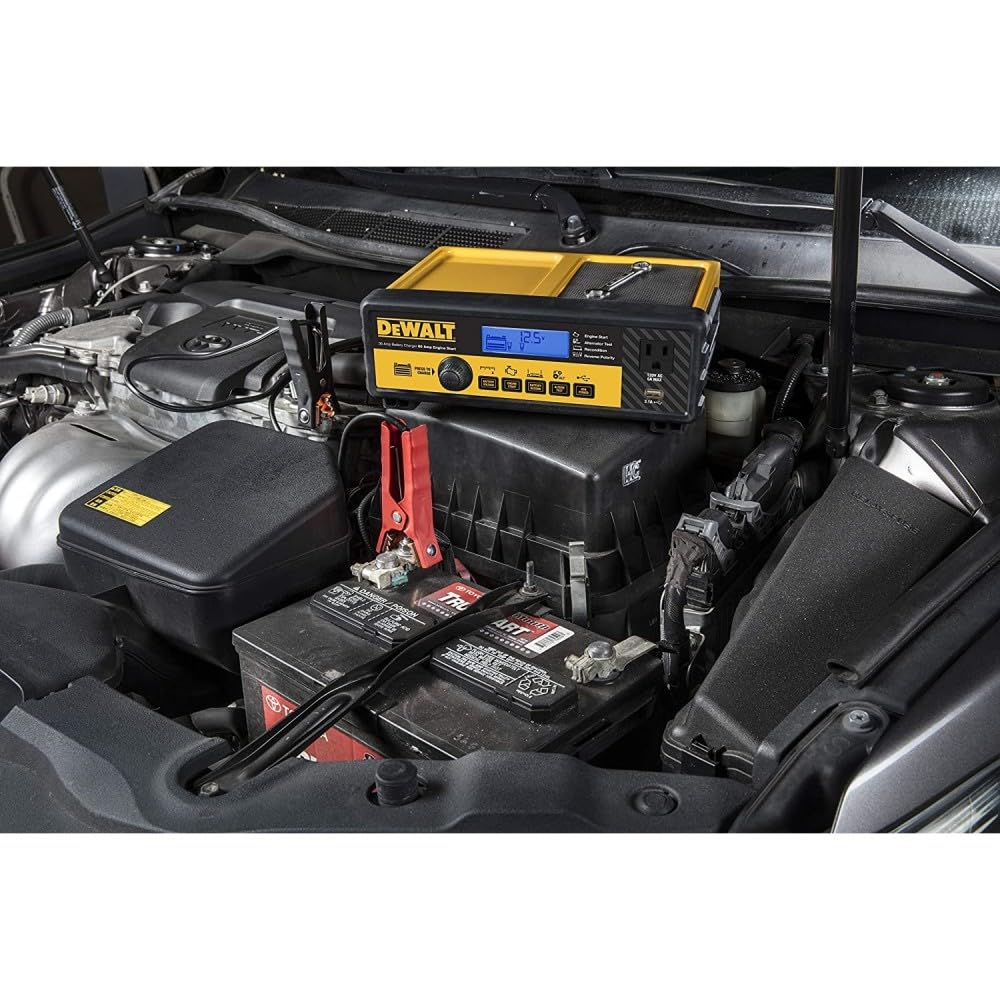 Dewalt 12V 30A Automotive Bench Battery Charger With 80A Engine Start