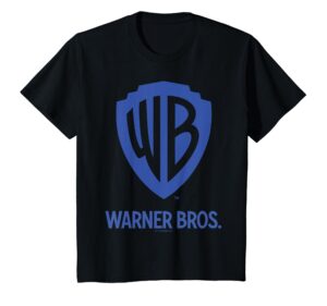 kids warner brothers wb blue logo t-shirt