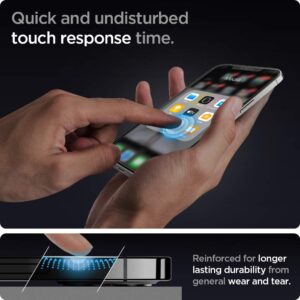 Spigen Tempered Glass Screen Protector [GlasTR EZ FIT] Designed for iPhone 12 Pro/iPhone 12 - Sensor Protection / 2 Pack