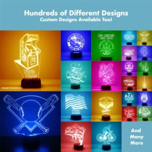 Mirror Magic Store DJ Board Personalized Night Light Lamps with Remote, Custom Gift Engraved with Your Name, Text, Logo, or Message, Customized LED Light Display, 16 Colors, 4 Light Modes, USB/Battery