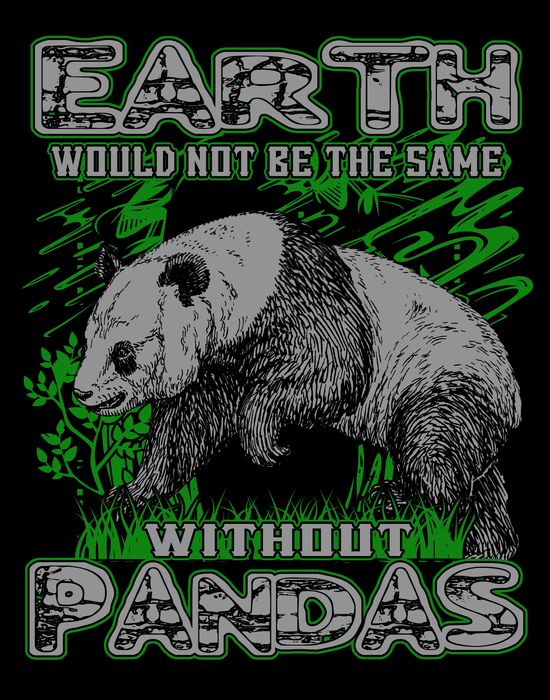 Earth Would Not Be the Same Without Pandas Quote - Science Classroom Wall Print